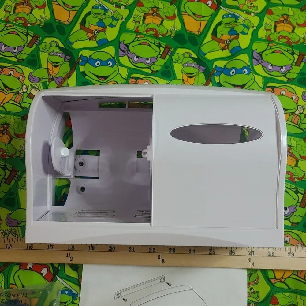 Kimberly-Clark Coreless Double-Roll Toilet Paper Dispenser, White 09605